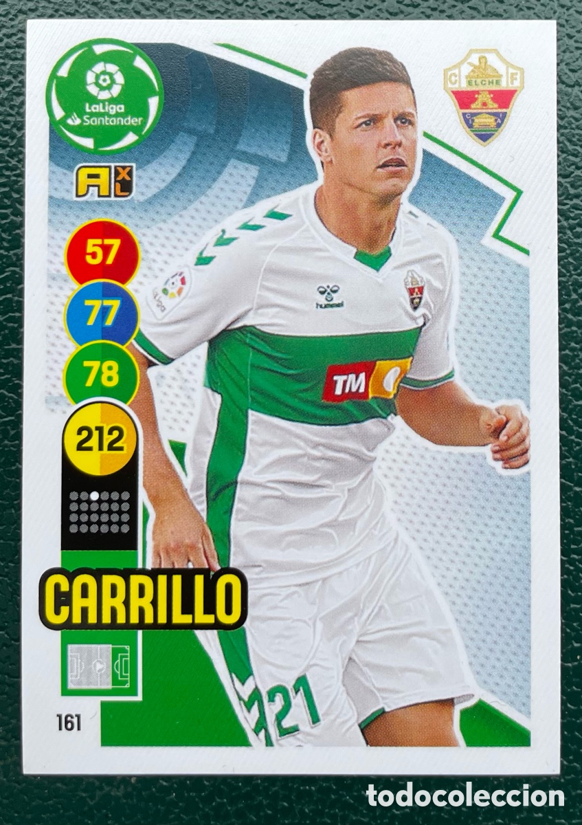 Football Stickers: 161 CARRILLO ELCHE CF FICHAS ALBUM ADRENALYN XL 2020 2021 20 21 PANINI