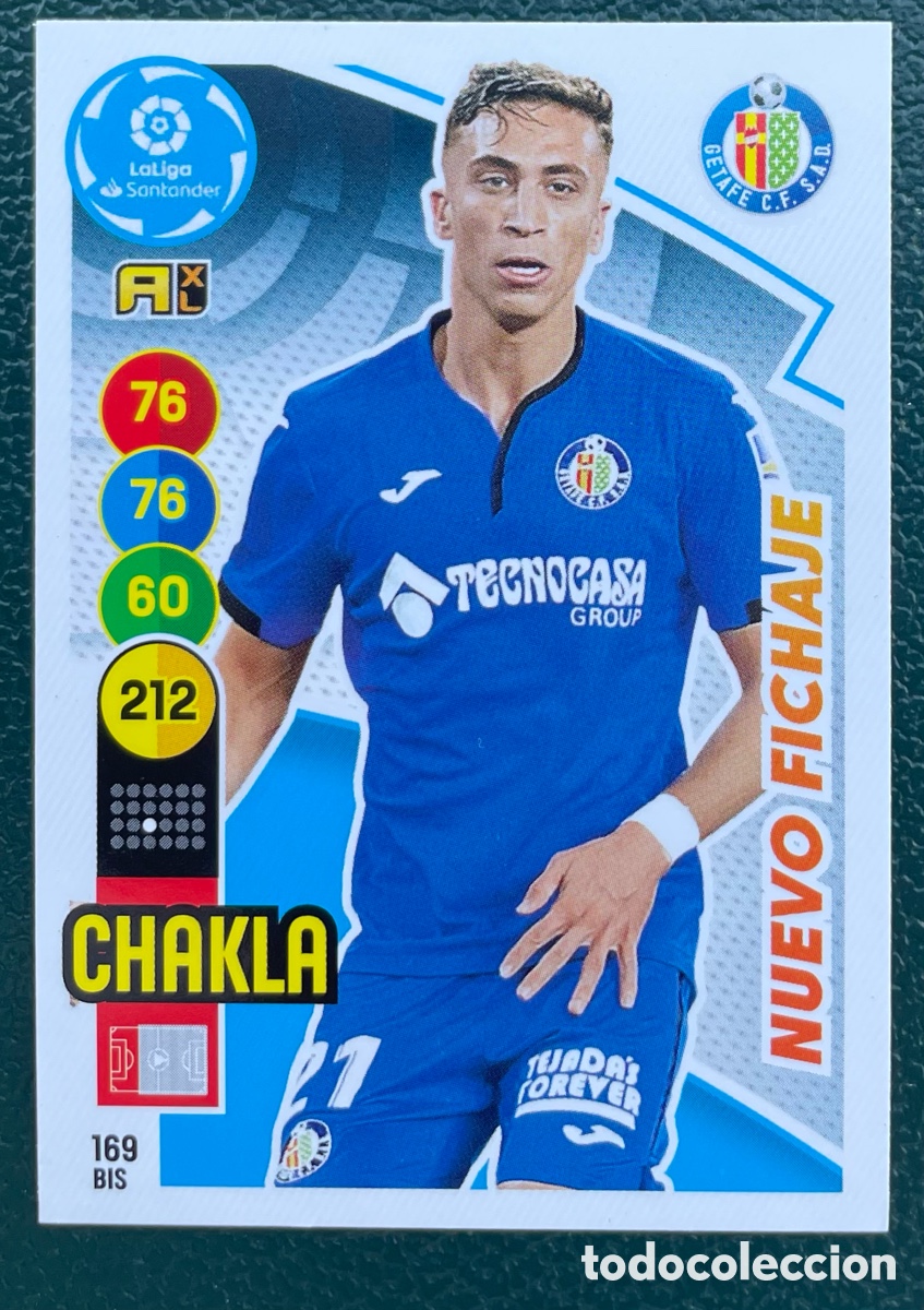 Figurine di Calcio: 169 BIS CHAKLA GETAFE CF NUEVO FICHAJE FICHAS ALBUM ADRENALYN XL 2020 2021 20 21 PANINI