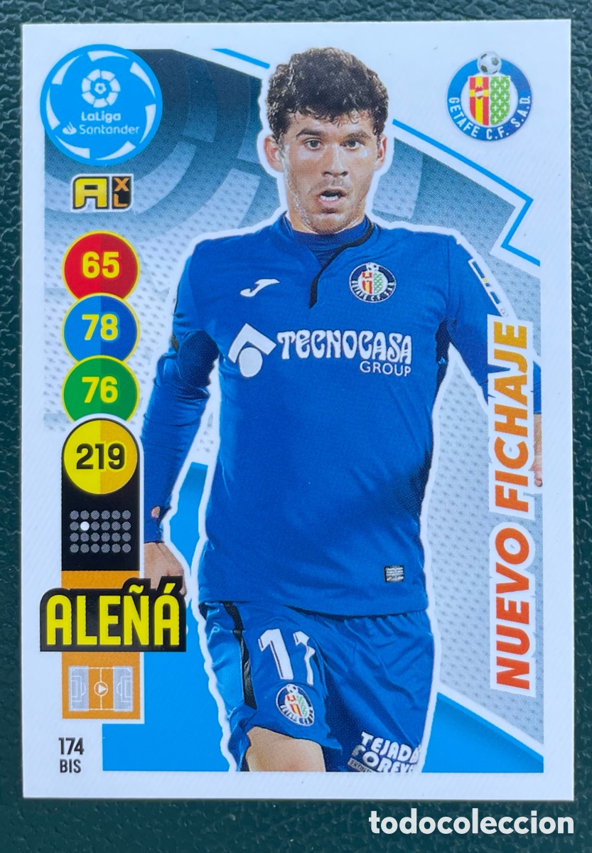 Figurine di Calcio: 174 BIS ALE&Ntilde;&Aacute; GETAFE CF NUEVO FICHAJE FICHAS ALBUM ADRENALYN XL 2020 2021 20 21 PANINI