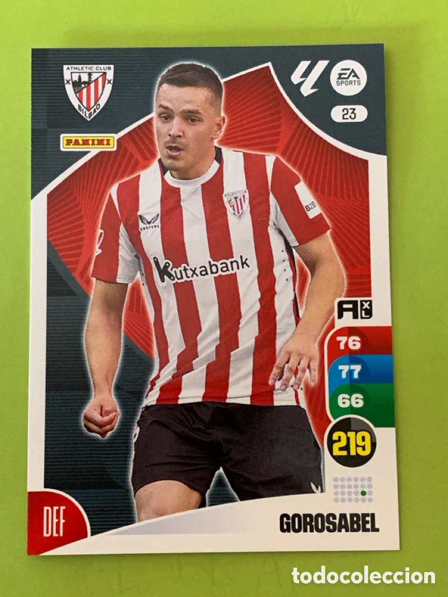 Cromos de f&uacute;tbol: 23 Gorosabel Athletic Club Base card Adrenalyn XL 24