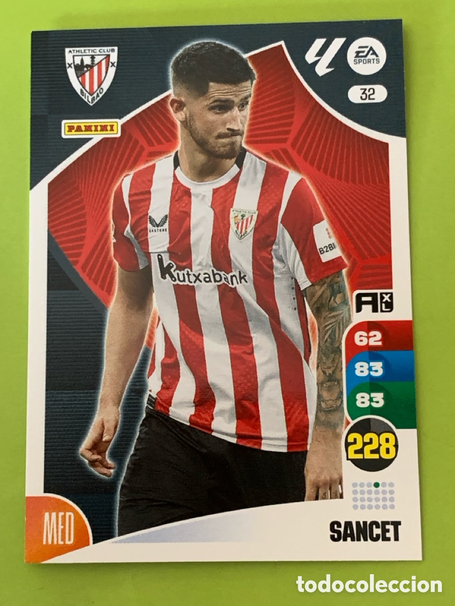 Cromos de f&uacute;tbol: 32 Sancet Athletic Club Base card Adrenalyn XL 24