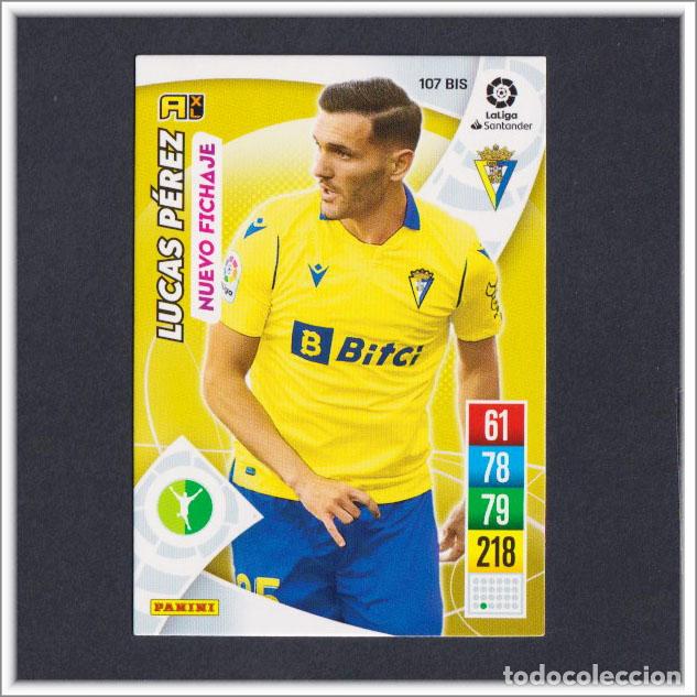 Cromos de Futebol: ADRENALYN XL 2021 2022 21 22 PANINI LUCAS PEREZ N&ordm; 107 BIS NUEVO FICHAJE C&Aacute;DIZ COLECCI&Oacute;N LIGA ALBUM