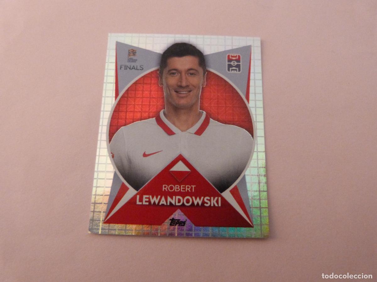 Cromos de f&uacute;tbol: CROMO FUTBOL LEWANDOWSKI POLONIA SIN PEGAR N&ordm; 49 THE ROAD TO FINALS NATIONS LEAGUE 2022 TOPPS