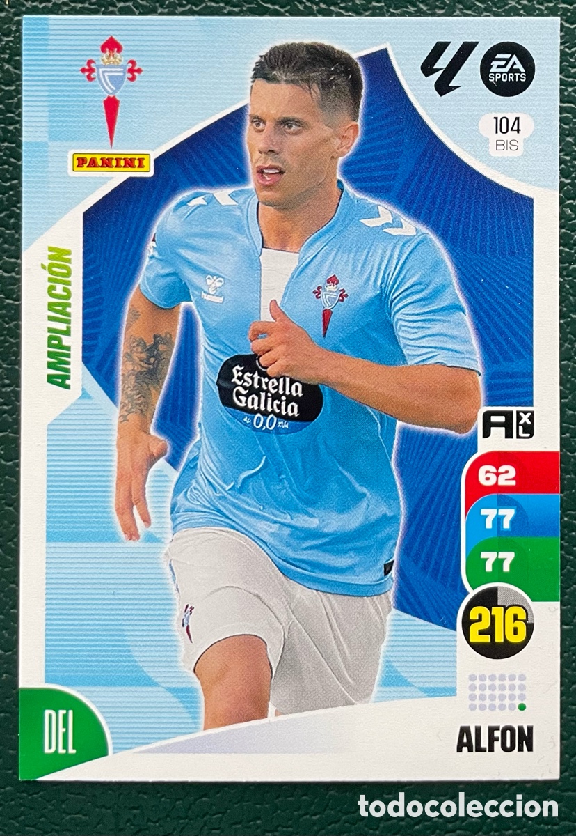 Football Stickers: 104 BIS ALFON CELTA DE VIGO AMPLIACION FICHAS ALBUM ADRENALYN XL 2024 2025 24 25