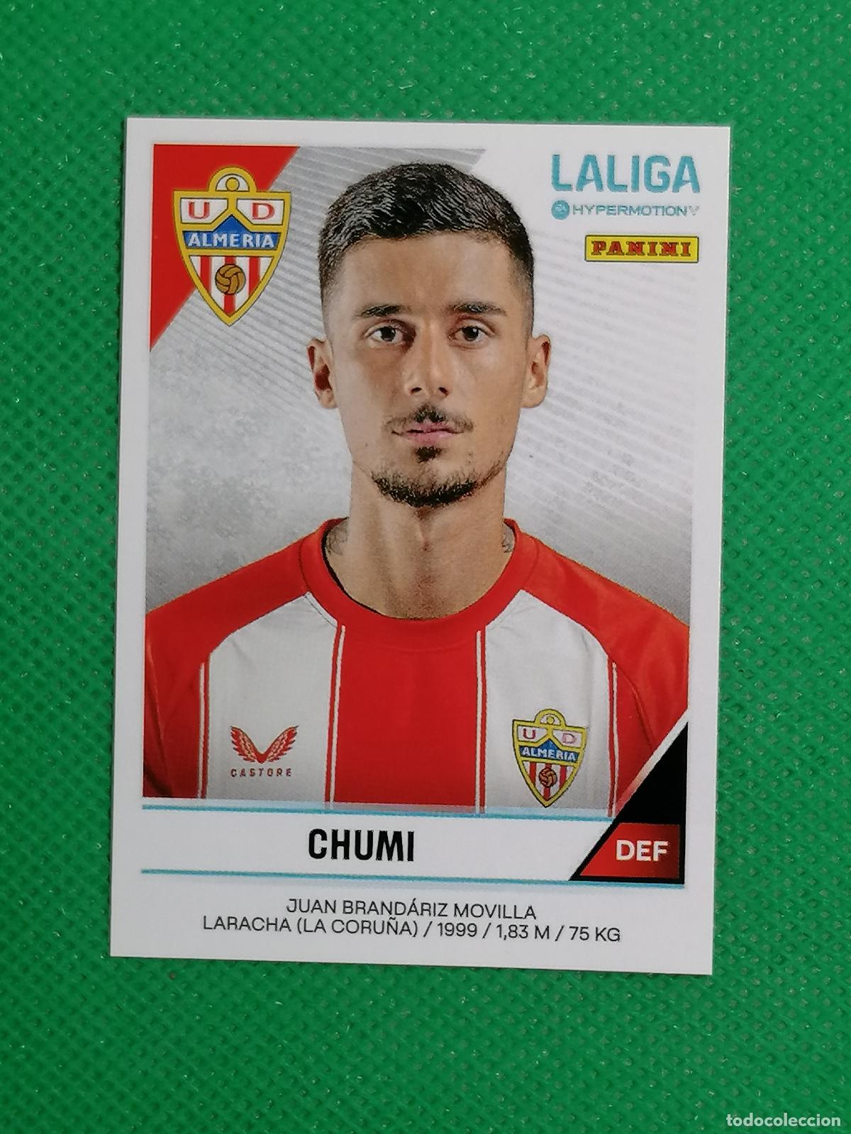Cromos de F&uacute;tbol: 29 CHUMI ALMERIA ⚽ PANINI LIGA HYPERMOTION 24 25 2024 2025 ⚽