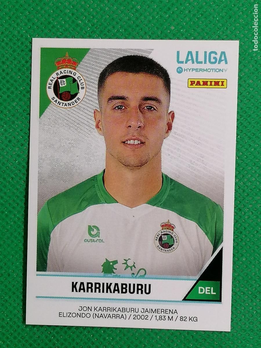 Cromos de F&uacute;tbol: 361 A 361A KARRIKABURU RACING SANTANDER ⚽ PANINI LIGA HYPERMOTION 24 25 2024 2025 ⚽