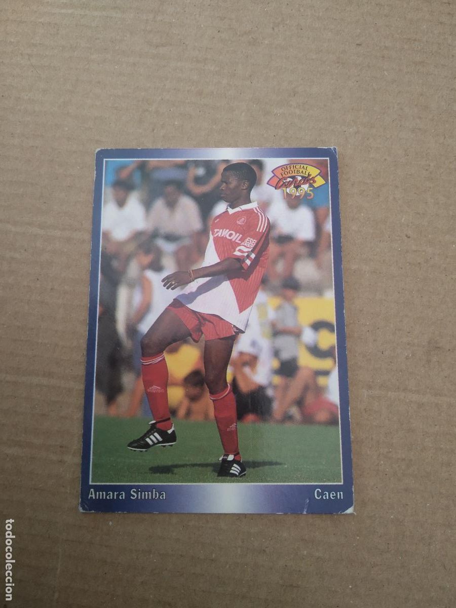 Fu&szlig;ball-Sticker: 125 AMARA SIMBA CAEN CROMO FUTBOL 94-95 Panini U.N.F.P. Football Cards 1994-1995