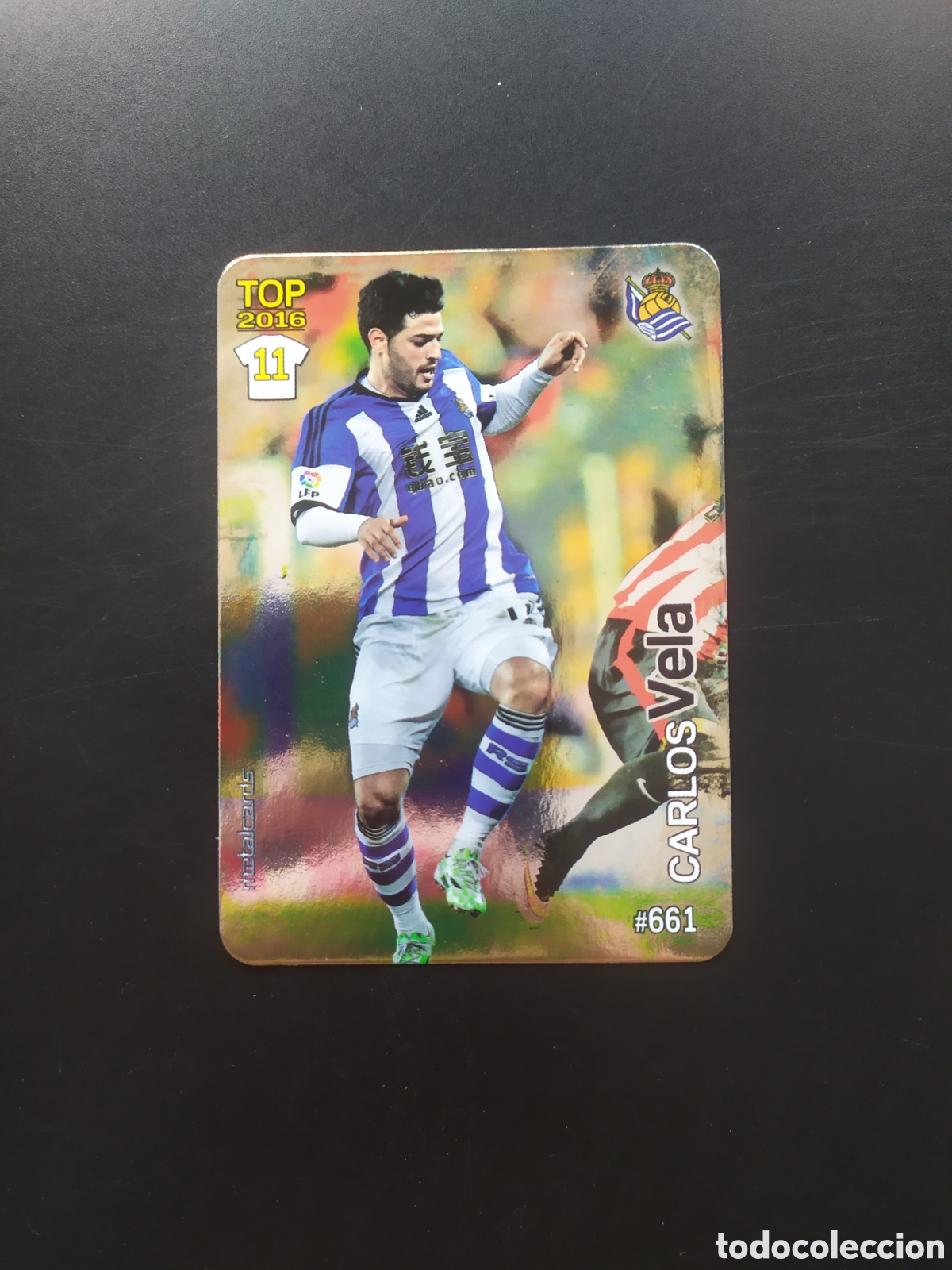 Cromos de f&uacute;tbol: Mundicromo fichas Liga 2015 2016 15 16 Vela brillo liso n&deg; 661 Real Sociedad