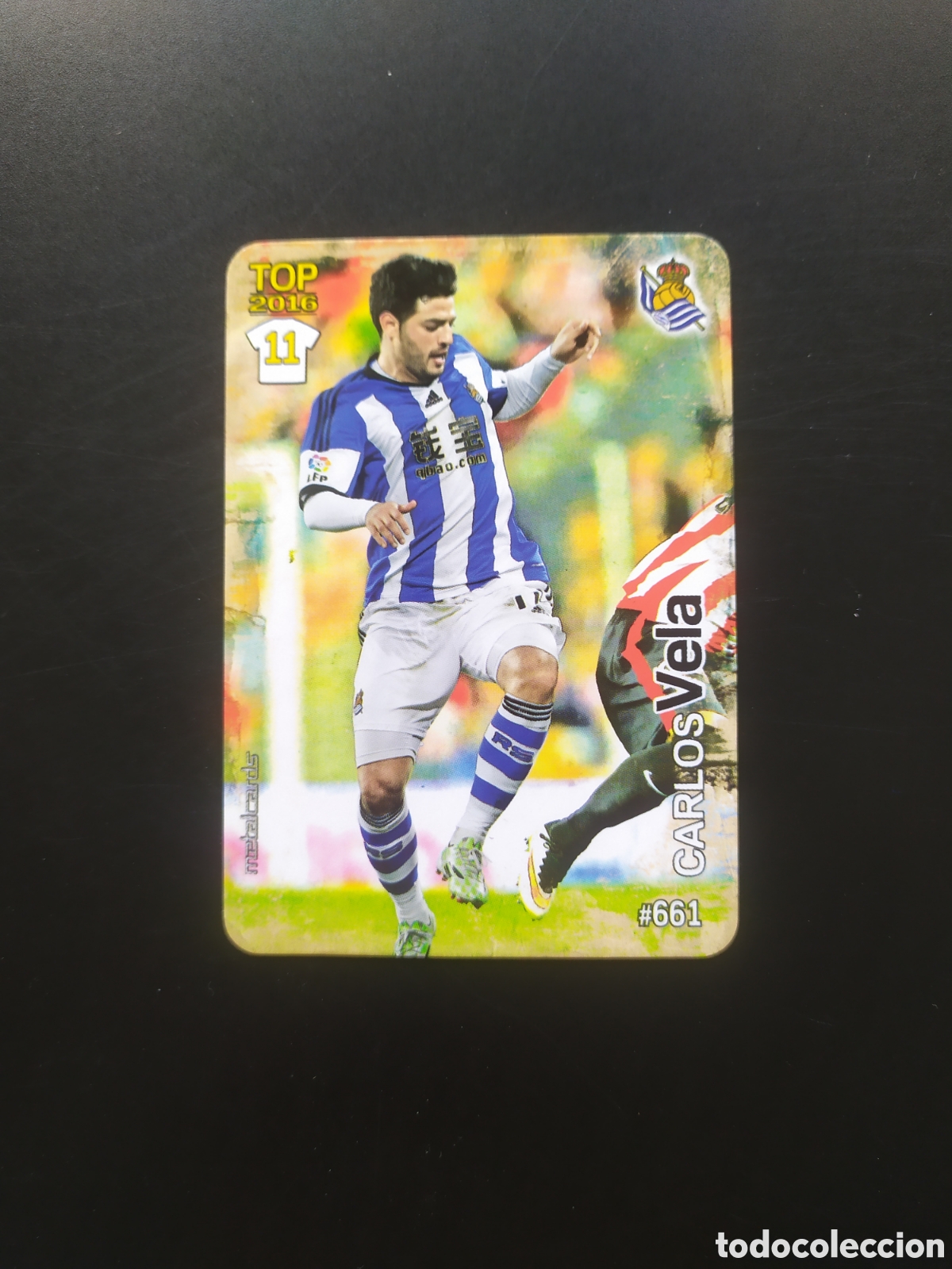 Cromos de Futebol: Mundicromo fichas Liga 2015 2016 15 16 Vela mate n&deg; 661 Real Sociedad
