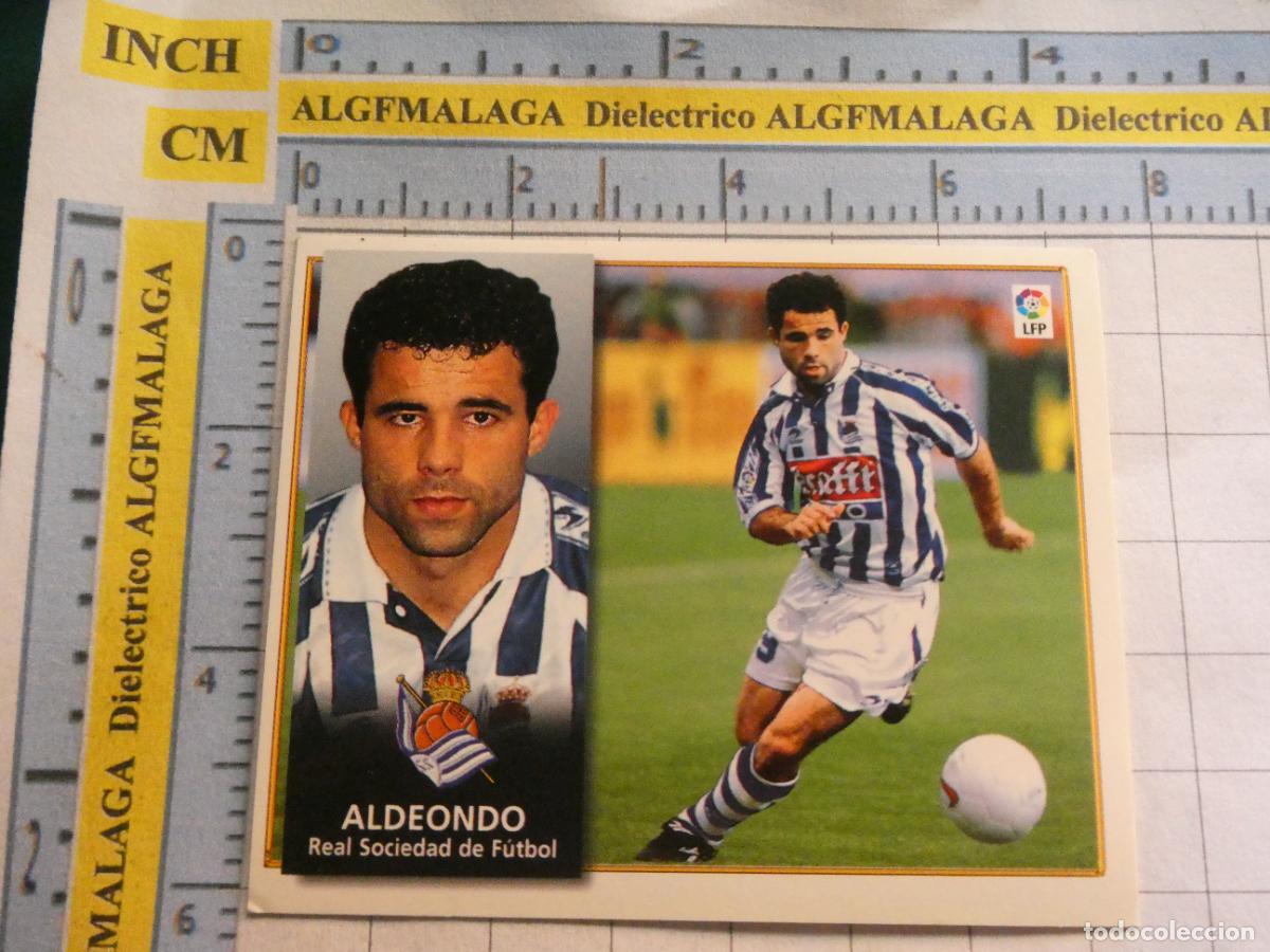 Fu&szlig;ball-Sticker: CROMO DE F&Uacute;TBOL COLECCIONES ESTE LIGA 98 99 1998 1999. REAL SOCIEDAD SAN SEBASTIAN ALDEONDO