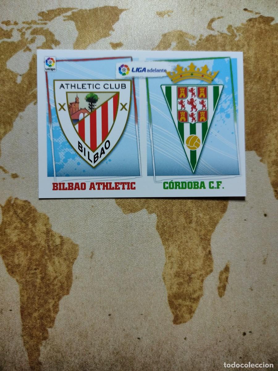 Fu&szlig;ball-Sticker: Liga Este Segunda ESCUDO 3 BILBAO ATHLETIC / C&Oacute;RDOBA C. F. 2015-16 15 16