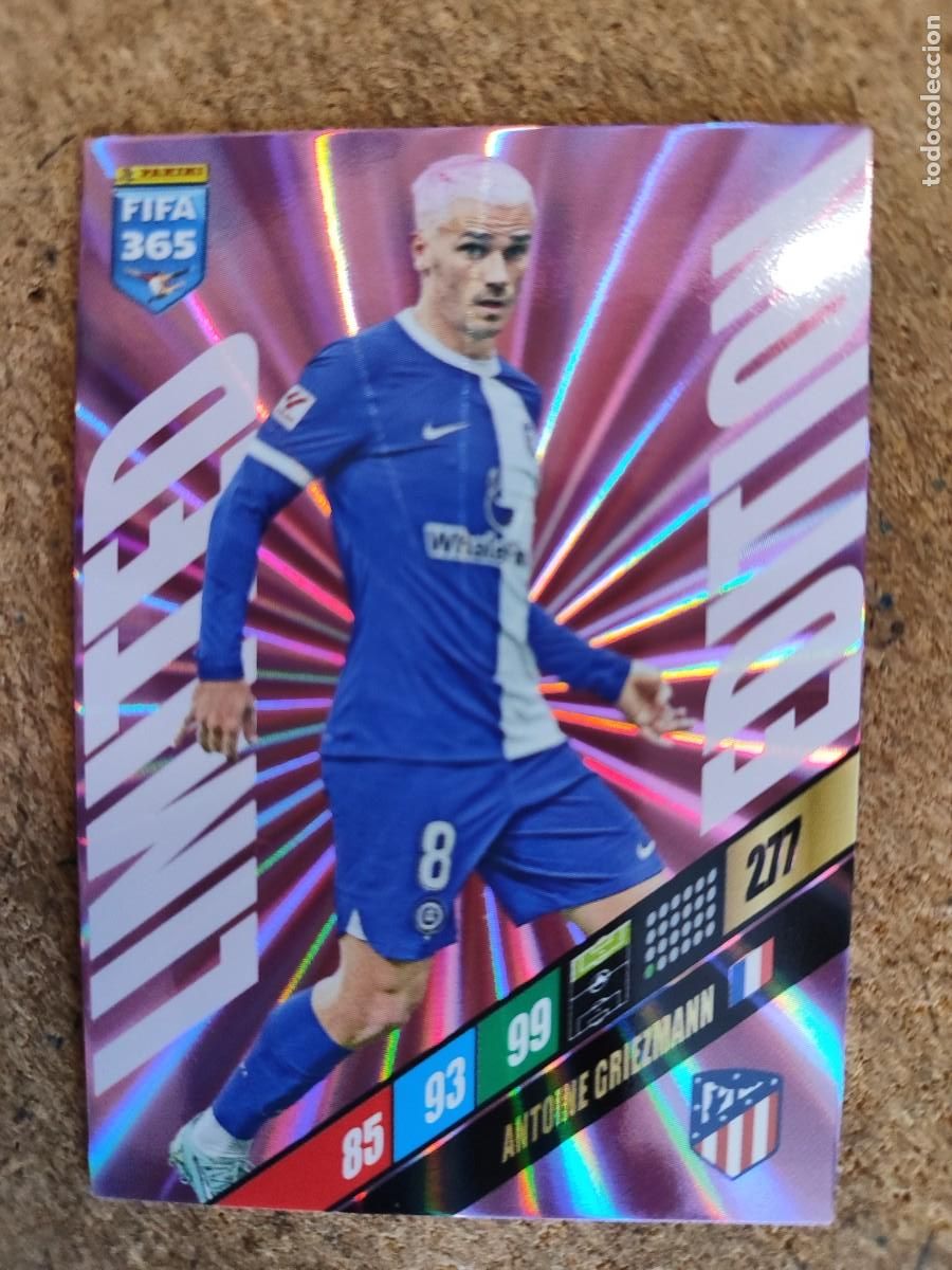 Cromos de F&uacute;tbol: ADRENALYN FIFA 365 2024 CARD LIMITED EDITION GRIEZMANN AT MADRID # PANINI