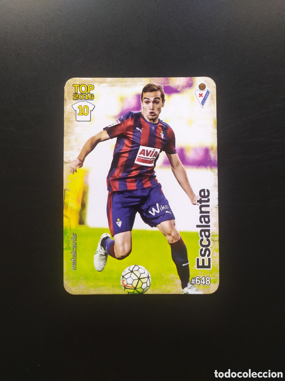 Cromos de f&uacute;tbol: Mundicromo fichas Liga 2015 2016 15 16 Escalante mate n&deg; 648 Eibar