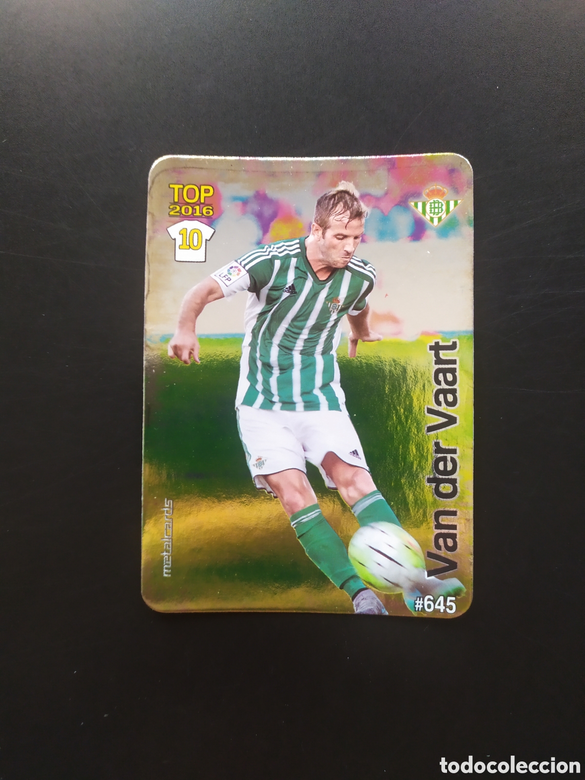 Cromos de f&uacute;tbol: Mundicromo fichas Liga 2015 2016 15 16 Van der Vaart brillo liso n&deg; 645 Real Betis