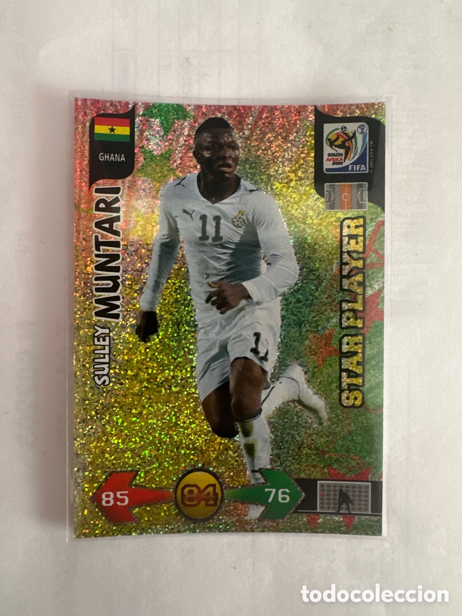 Cromos de Futebol: MUNTARI GHANA STAR PLAYER ADRENALYN MUNDIAL SUD&Aacute;FRICA 2010 SOUTH AFRICA