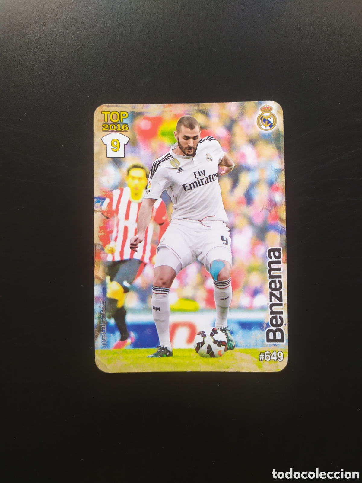 Cromos de F&uacute;tbol: Mundicromo fichas Liga 2015 2016 15 16 Benzem&aacute; mate n&deg; 649 Real Madrid
