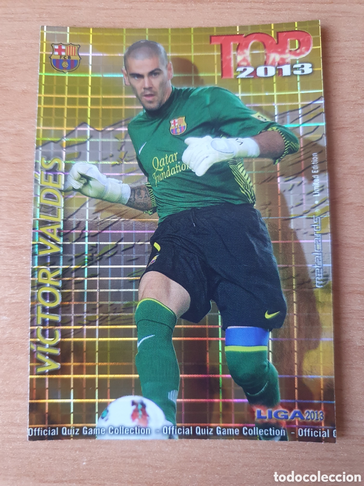 Cromos de f&uacute;tbol: MUNDICROMO 2012 2013 542 VICTOR VALDES BARCELONA TOP CUADROS