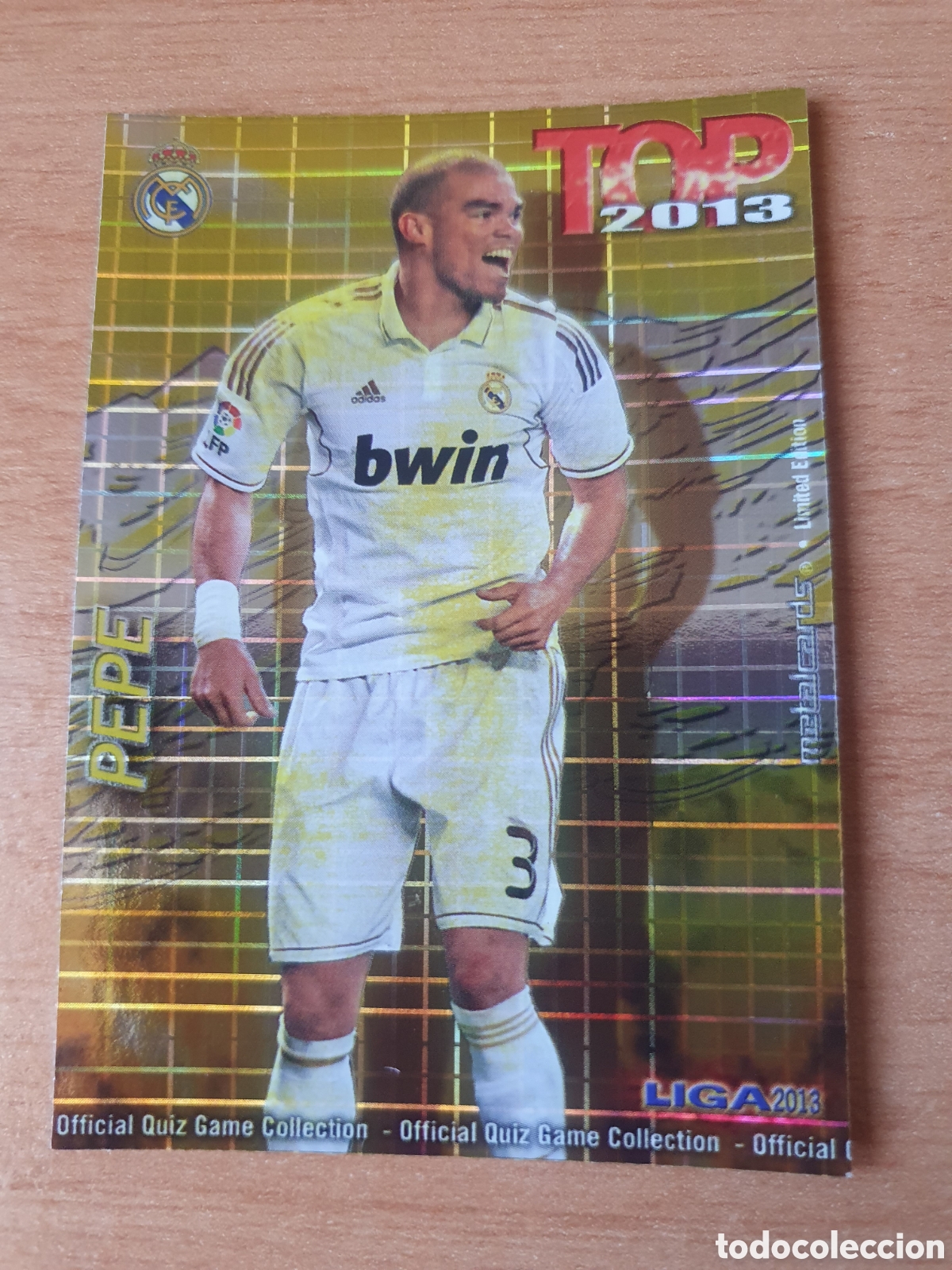 Cromos de f&uacute;tbol: MUNDICROMO 2012 2013 559 PEPE REAL MADRID TOP CUADROS