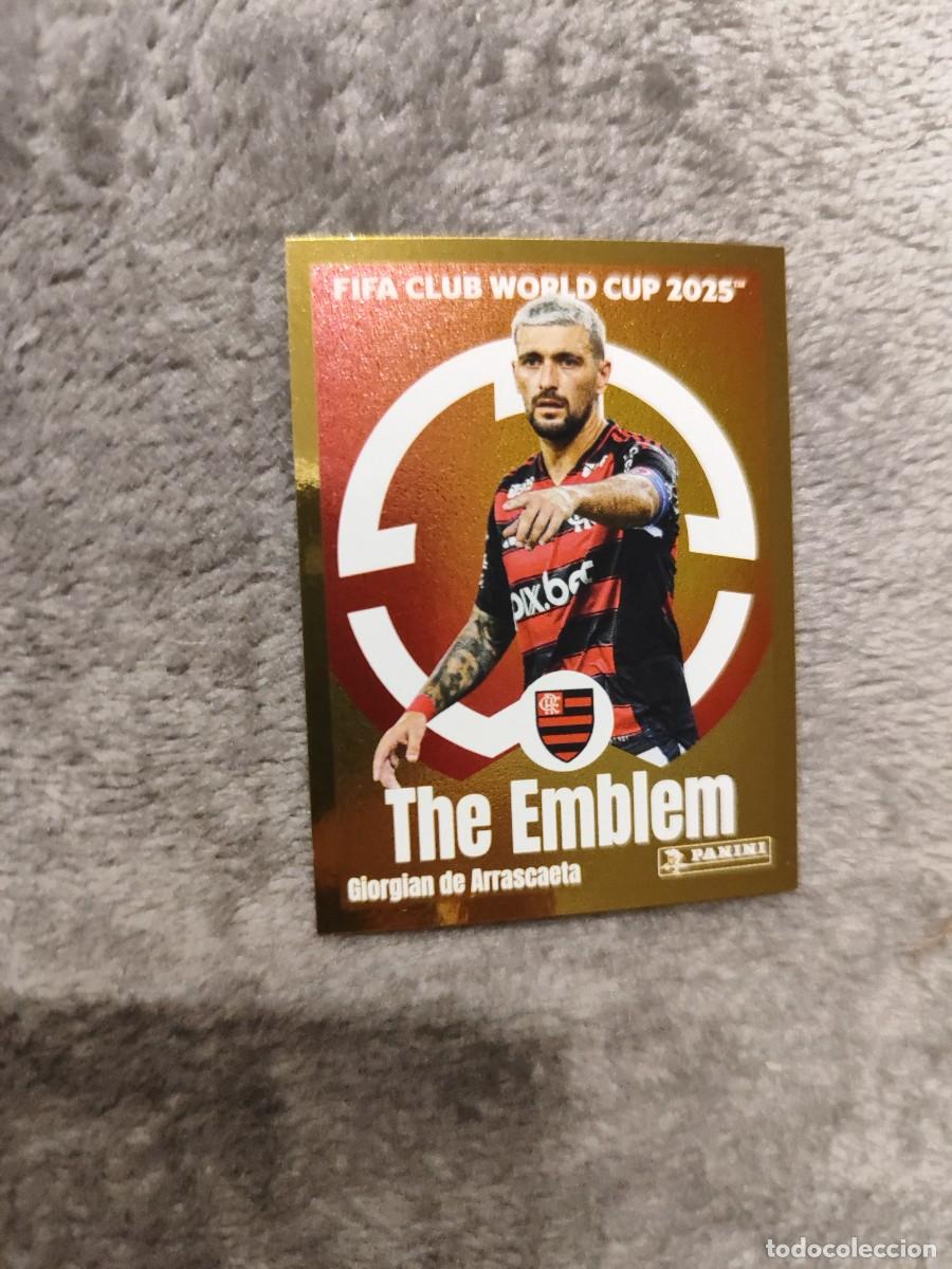 Cartes &agrave; collectionner de Football: 202 WORLD CUP 2025 FIFA DE ARRASCAETA THE EMBLEM CR FLAMENGO PANINI MUNDIAL CLUBES 25 STICKERS