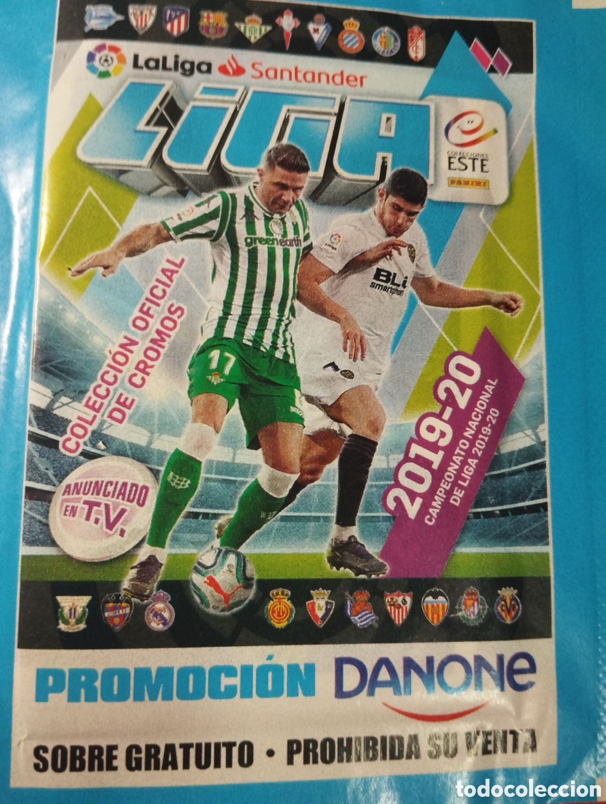 Cromos de F&uacute;tbol: SOBRE CROMOS FUTBOL SIN ABRIR LIGA ESTE TEMPORADA 2019-20 PROMOCI&Oacute;N DANONE