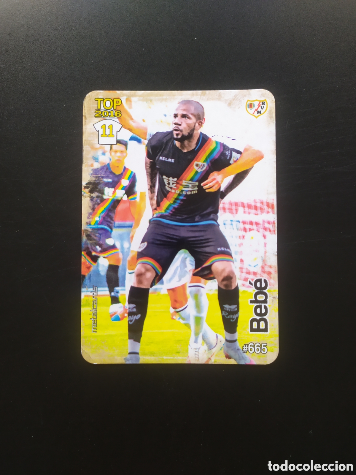 Cromos de f&uacute;tbol: Mundicromo fichas Liga 2015 2016 15 16 Beb&eacute; mate n&deg; 665 Rayo Vallecano