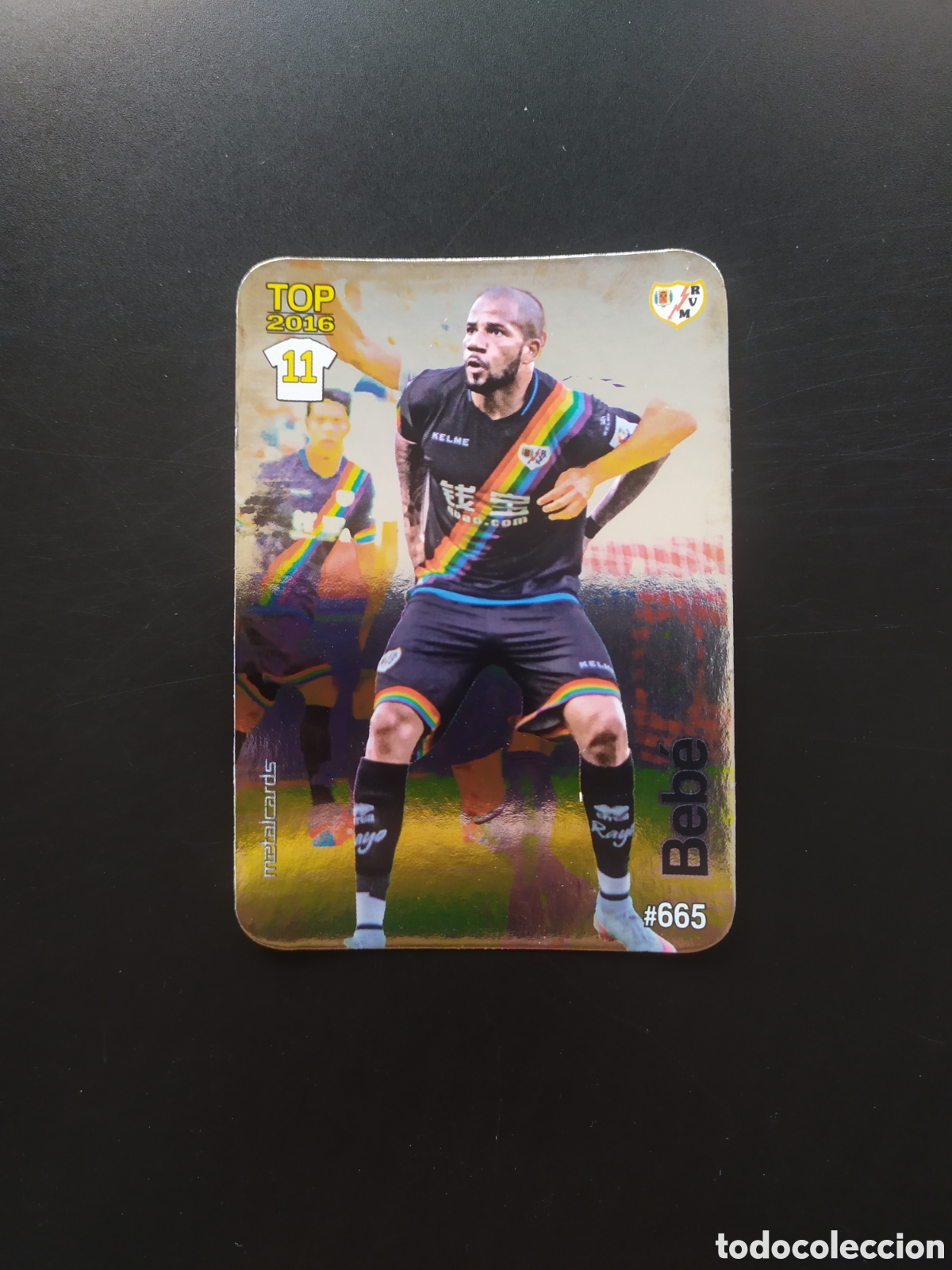 Cromos de f&uacute;tbol: Mundicromo fichas Liga 2015 2016 15 16 Beb&eacute; brillo liso n&deg; 665 Rayo Vallecano