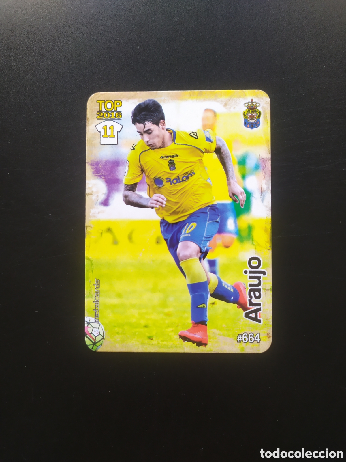 Cromos de Futebol: Mundicromo fichas Liga 2015 2016 15 16 Araujo mate n&deg; 664 Las Palmas