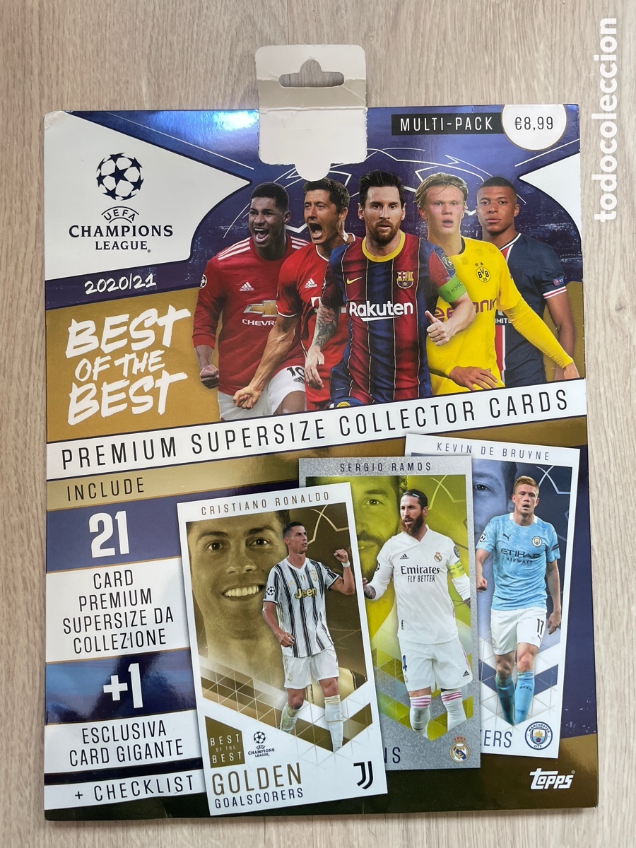 Figurine di Calcio: Multi-pack Best of the Best 2020-21 incluye card exclusiva + 21 cards + check-list