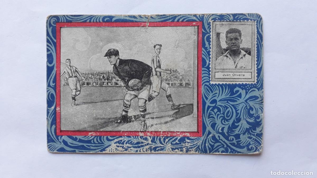 Football Stickers: CROMO ANTIGUO FUTBOL DE CHOCOLATES ORUS. JUAN OLIVELLA C.D. EUROPA.
