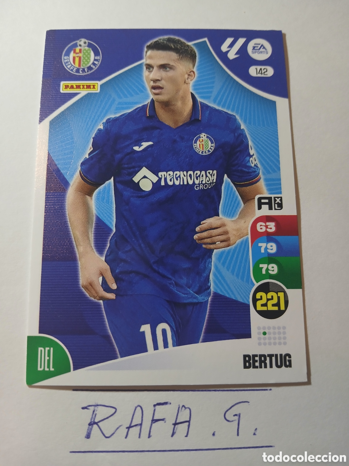 Cromos de f&uacute;tbol: Adrenalyn 24 25 Getafe Cf 142 Bertug - Foto 1