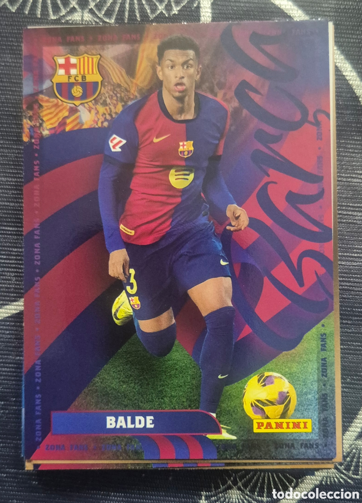 Cromos de F&uacute;tbol: Panini club balde Barcelona fans