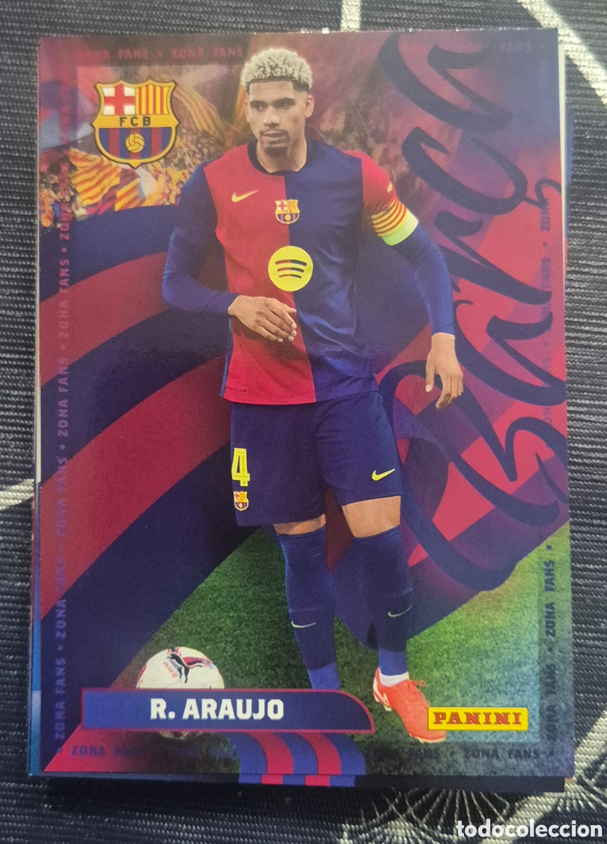 Cromos de F&uacute;tbol: Panini club araujo Barcelona fans
