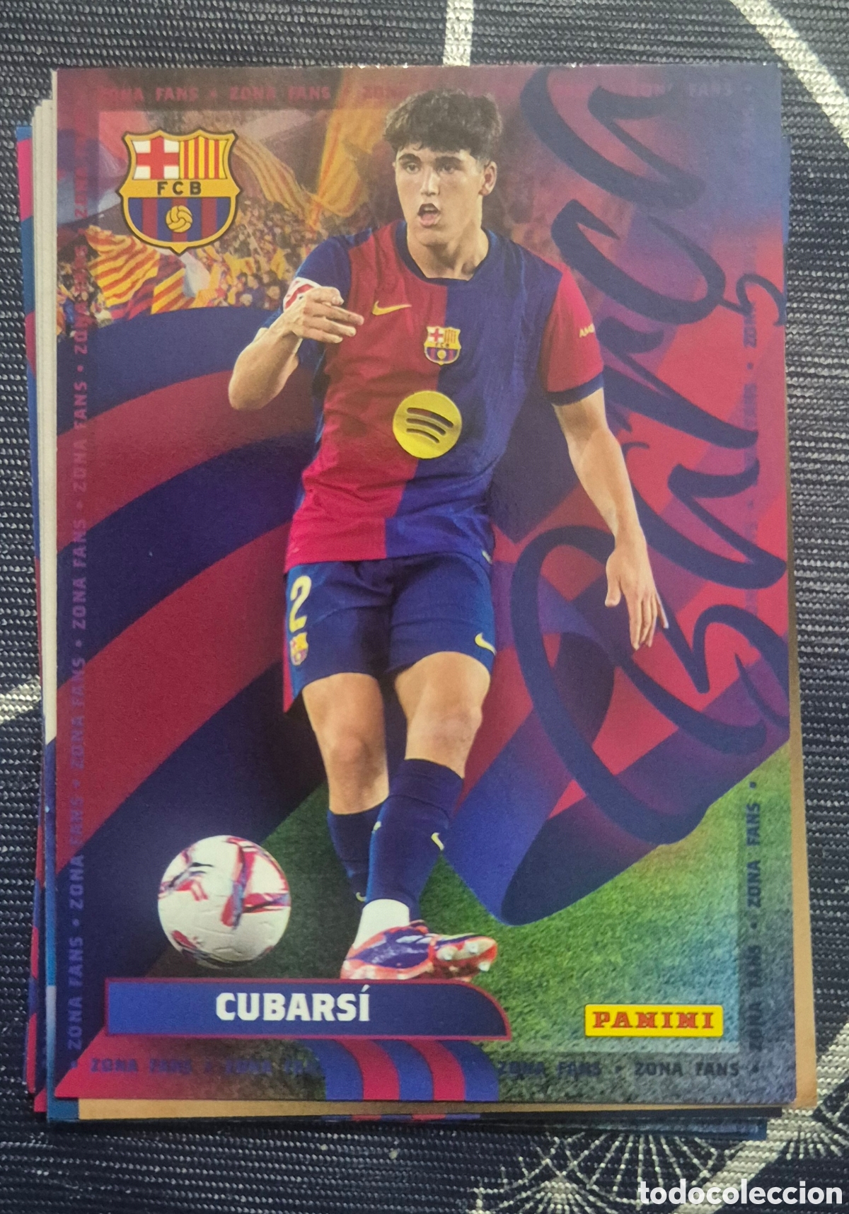 Cromos de F&uacute;tbol: Panini club cubarsi barcelona fans