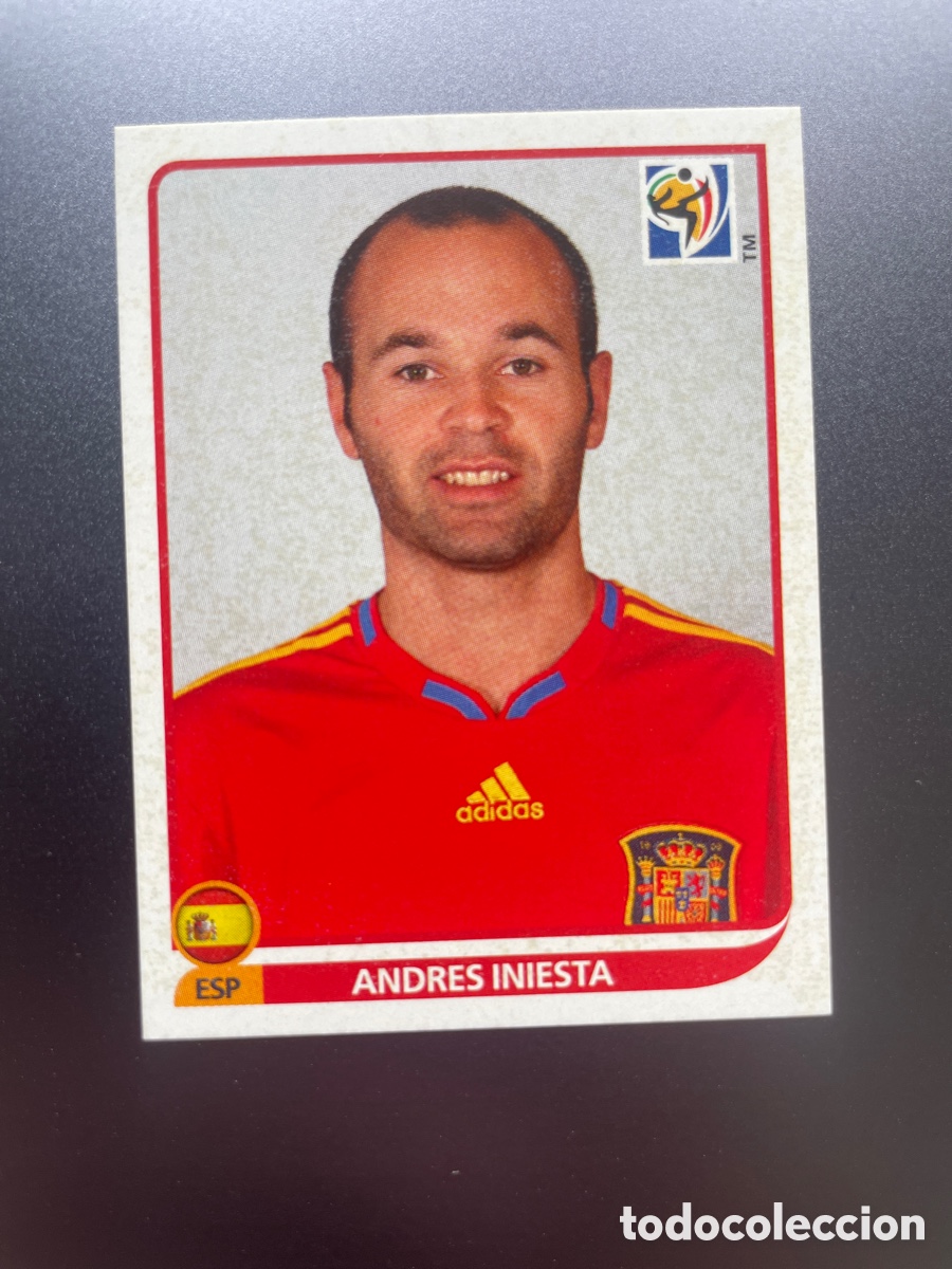 Football Stickers: Iniesta 577 Panini FIFA World Cup Sudafrica 2010 Espa&ntilde;a