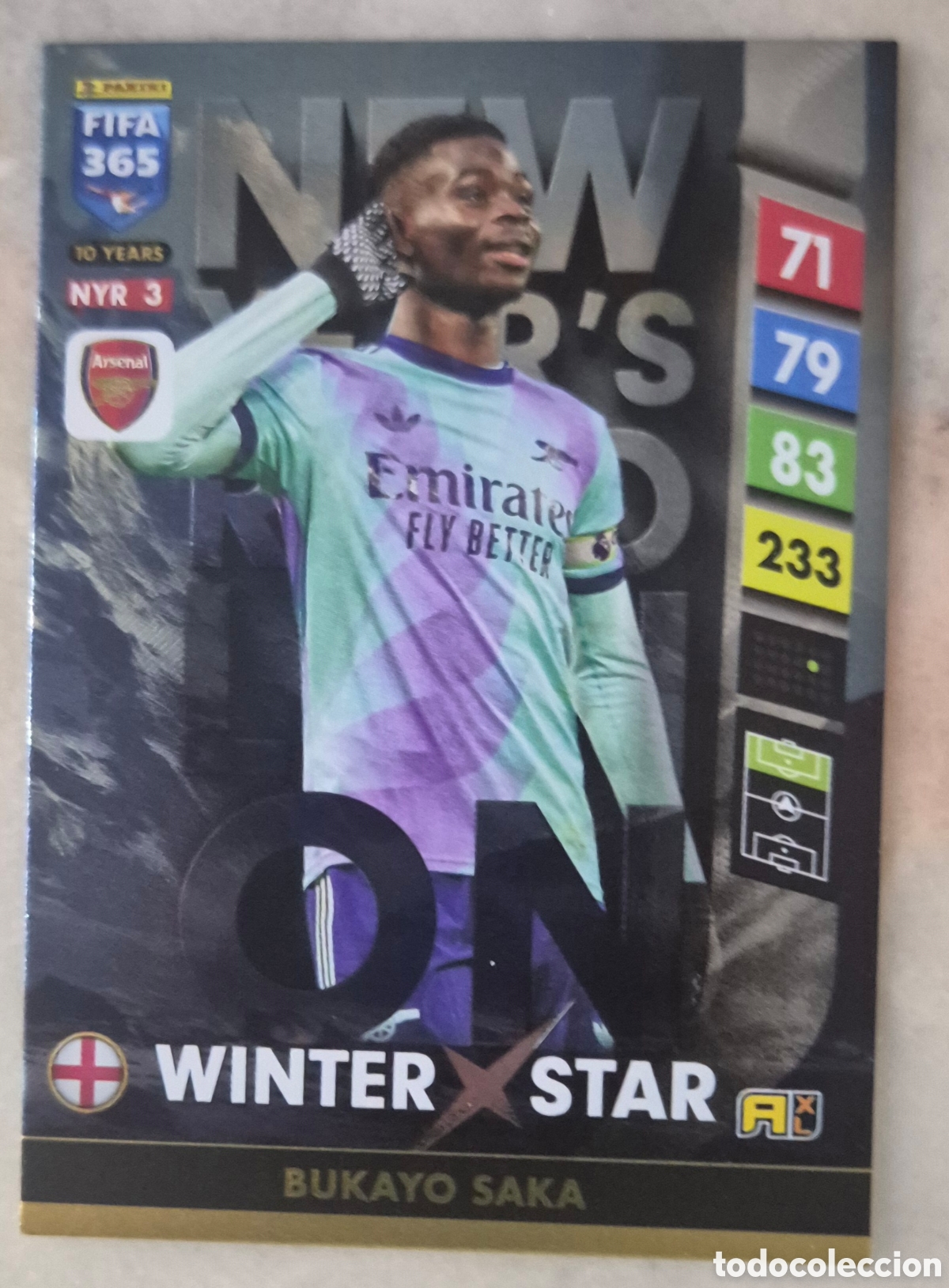 Cromos de F&uacute;tbol: Fifa 365 25 actualizaci&oacute;n saka arsenal winter star
