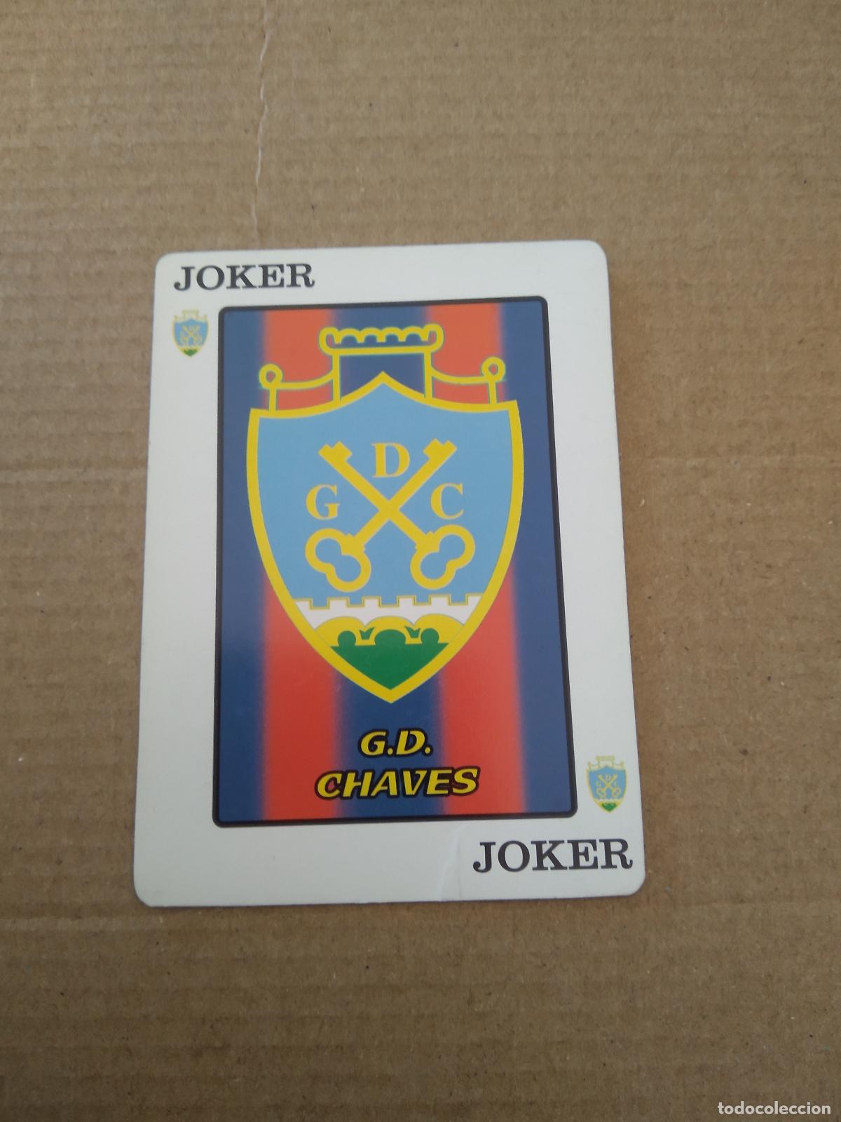 Cromos de F&uacute;tbol: JOKER ESCUDO CHAVES CROMO CARTA LIGA PORTUGAL JORNAL DE NOTICIAS