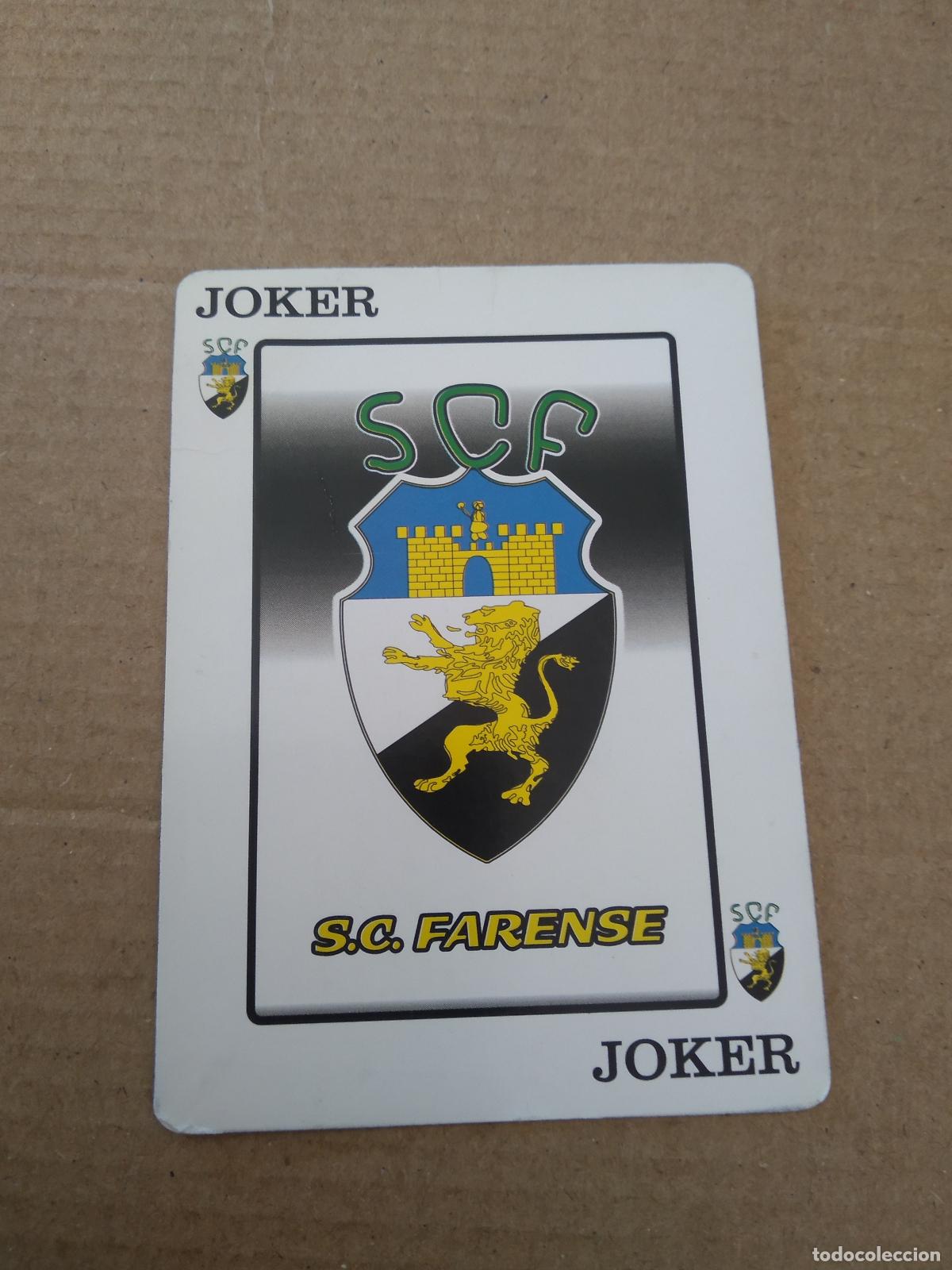 Cromos de F&uacute;tbol: JOKER ESCUDO FARENSE CROMO CARTA LIGA PORTUGAL JORNAL DE NOTICIAS
