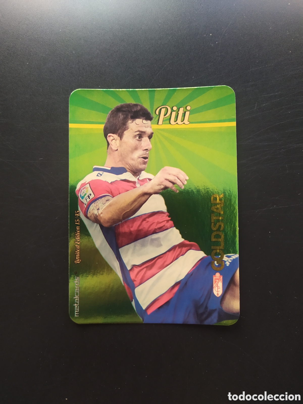 Football Stickers: Mundicromo fichas Liga 2015 2016 15 16 Piti goldstar brillo dorado limited 15/45 Granada