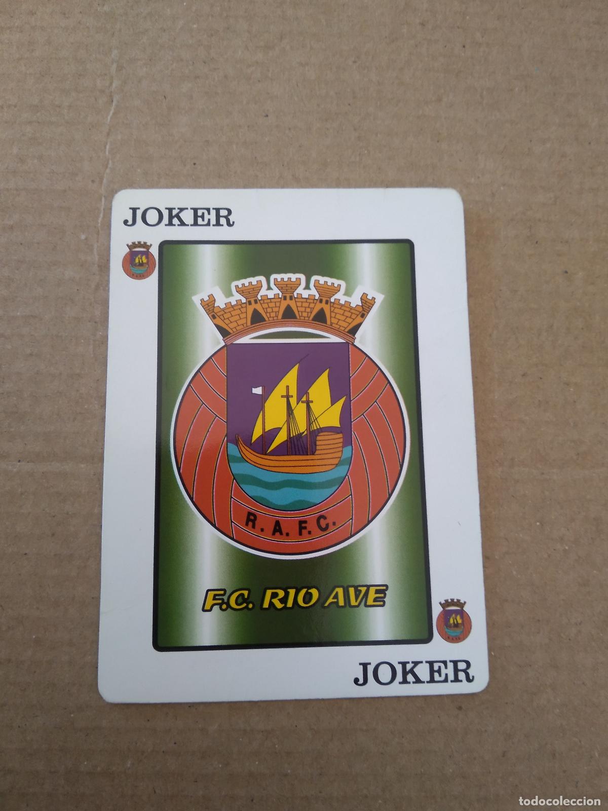 Cromos de F&uacute;tbol: ESCUDO JOKER RIO AVE CROMO CARTA LIGA PORTUGAL JORNAL DE NOTICIAS