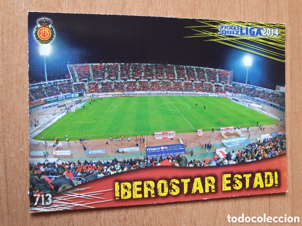 Cromos de f&uacute;tbol: MUNDICROMO 2013 2014 713 IBEROSTAR ESTADIO MALLORCA MATE