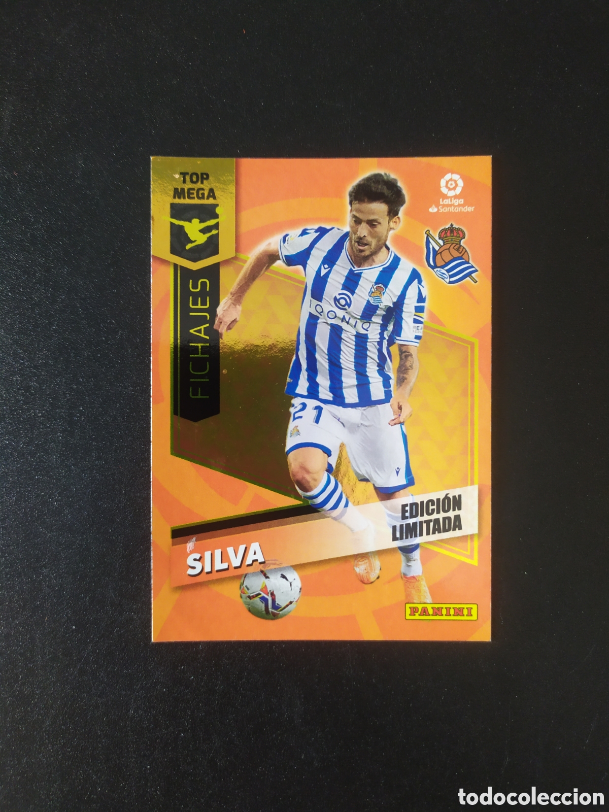 Cromos de f&uacute;tbol: Megacracks 2020 2021 20 21 panini Silva edicion limitada Real Sociedad