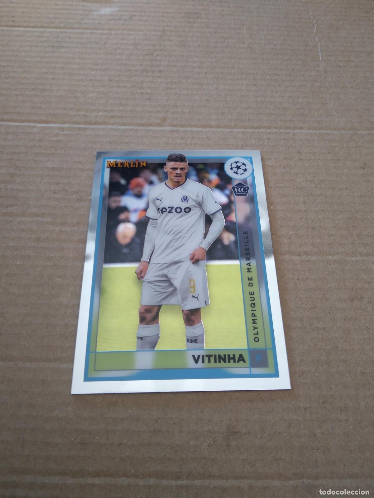 Figurine di Calcio: 76 VITINHA OLYMPIQUE MARSELLA CROMO FUTBOL MERLIN TOPPS CHROME 22-23 CLUB COMPETITIONS 2022-2023