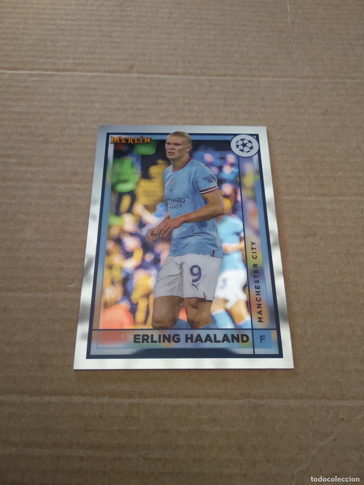 Cromos de f&uacute;tbol: 92 ERLING HAALAND MANCHESTER CITY CROMO FUTBOL MERLIN TOPPS CHROME 22-23 CLUB COMPETITIONS 2022-2023