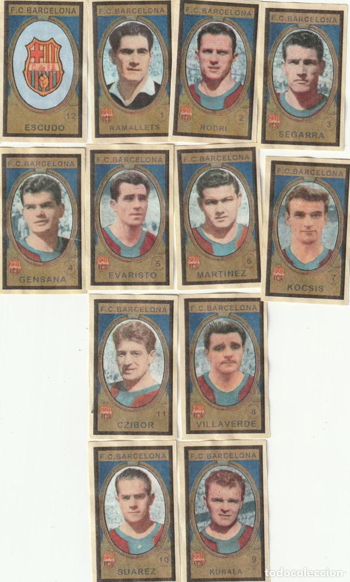 Cromos de F&uacute;tbol: 10601 - 12 CROMOS NUEVOS LIGA 1959 TURRONES GALIANA -F.C. BARCELONA-EQUIPO COMPLETO