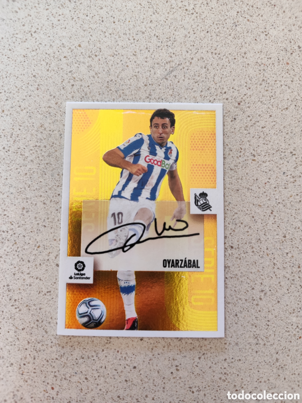Cromos de f&uacute;tbol: CROMO n&uacute;mero 20 SERIE 10 OYARZABAL REAL SOCIEDAD LIGA ESTE 20/21