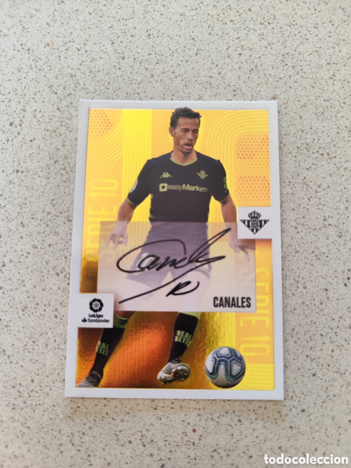 Cromos de f&uacute;tbol: CROMO n&uacute;mero 2 SERIE 10 CANALES REAL BETIS LIGA ESTE 20/21