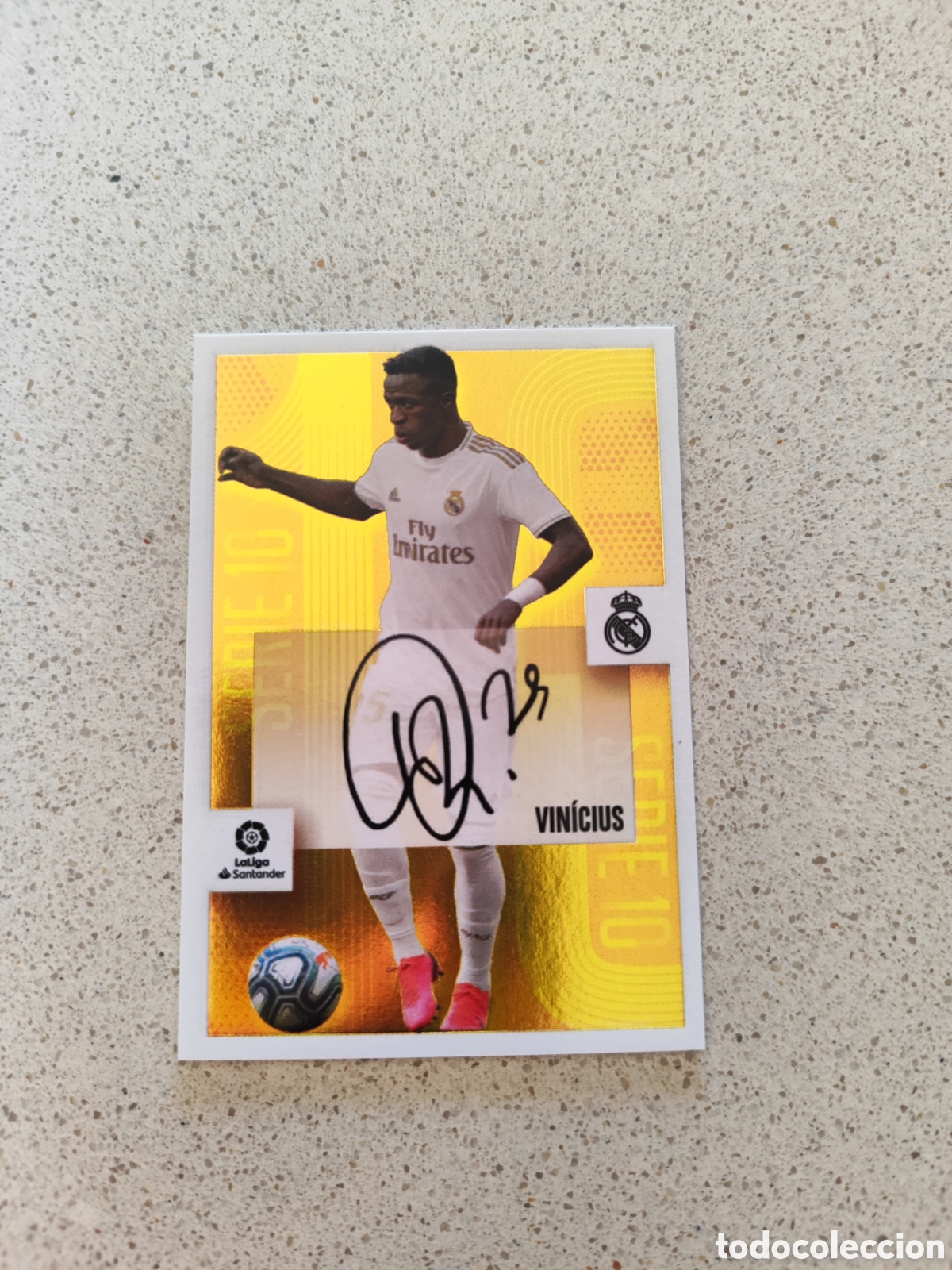 Cromos de f&uacute;tbol: CROMO n&uacute;mero 23 SERIE 10 VINICIUS JR REAL MADRID LIGA ESTE 20/21