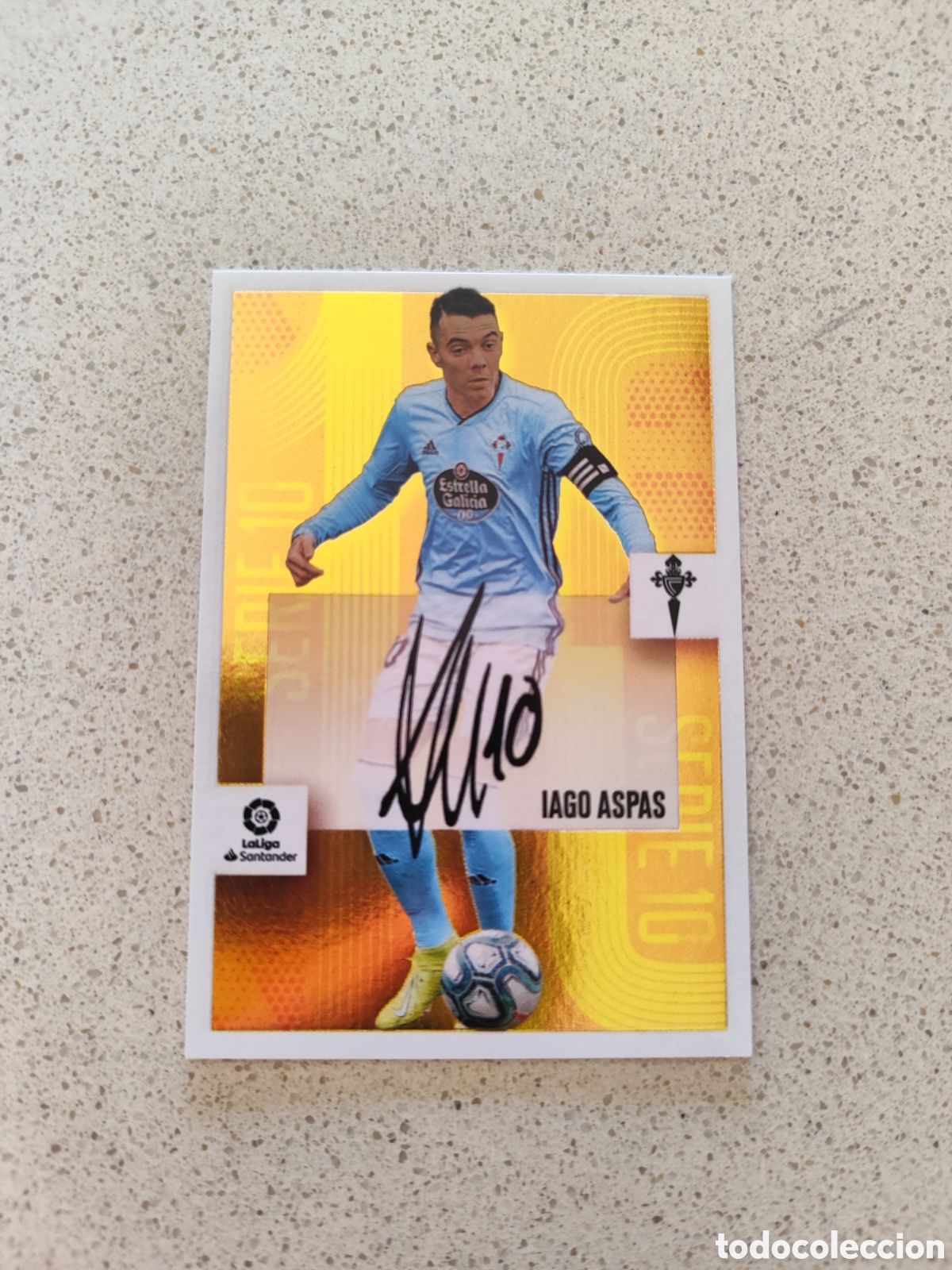 Cromos de F&uacute;tbol: CROMO SERIE 10 IAGO ASPAS CELTA DE VIGO LIGA ESTE 20/21