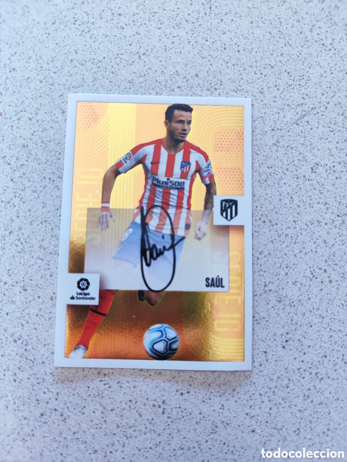 Cromos de f&uacute;tbol: CROMO n&uacute;mero 21 SERIE 10 SAUL ATL&Eacute;TICO DE MADRID LIGA ESTE 20/21