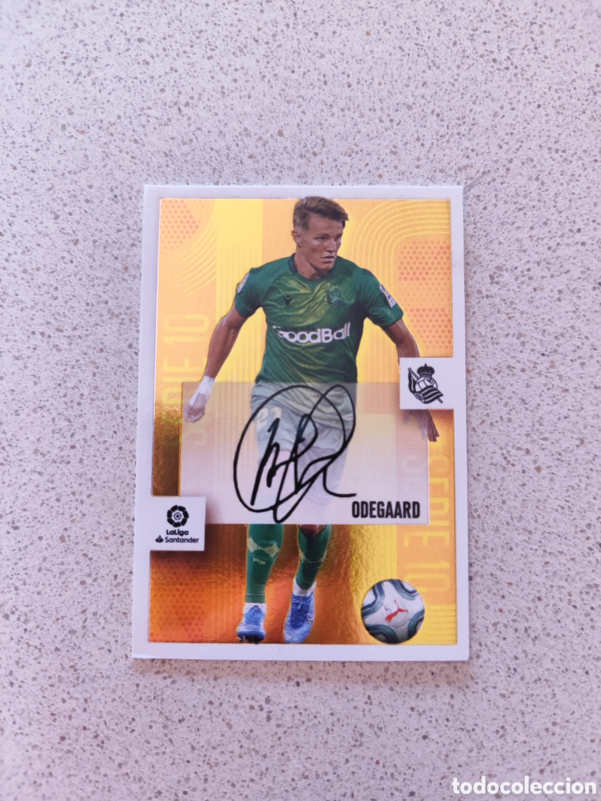 Cromos de f&uacute;tbol: CROMO n&uacute;mero 19 LIGA ESTE 20/21 ODEGAARD REAL SOCIEDAD SERIE 10